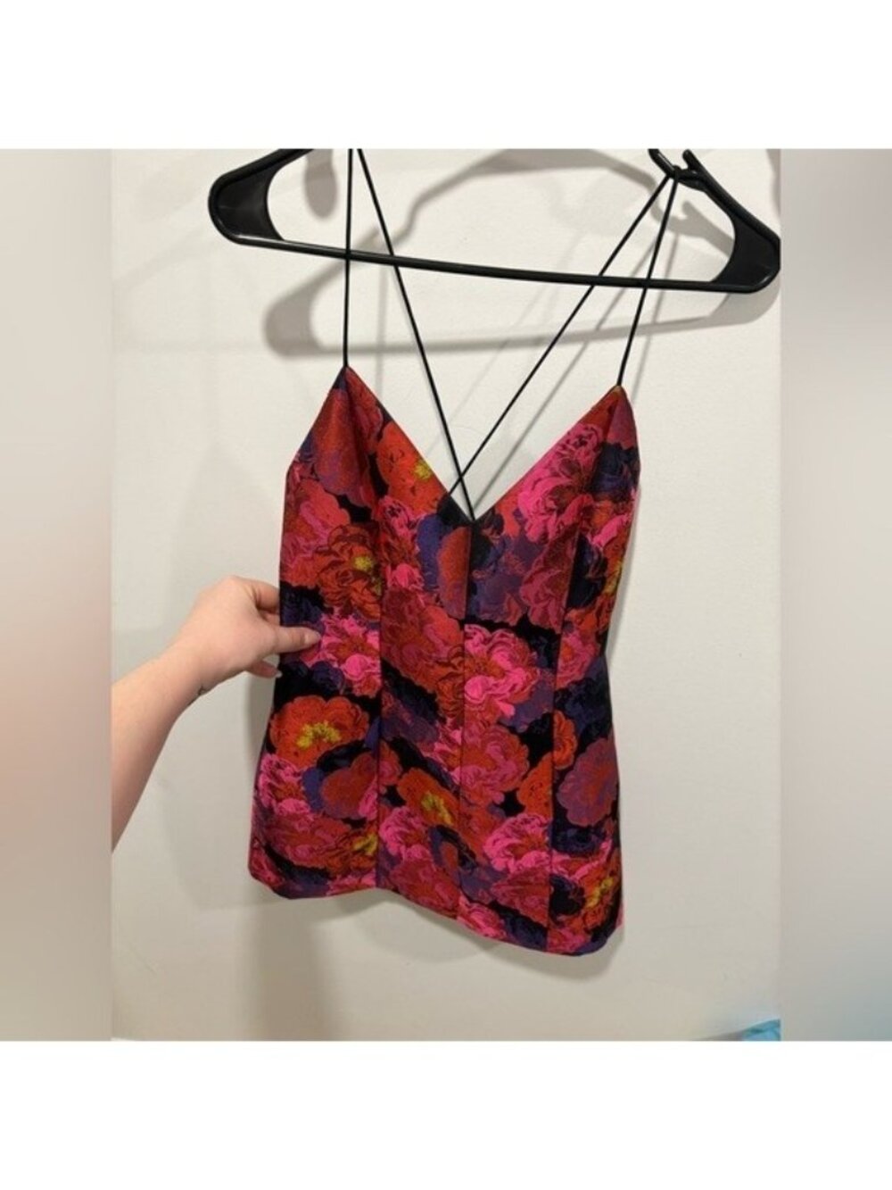 Alice + Olivia Tayla floral-print jacquard mini dress. - Picture 10 of 15